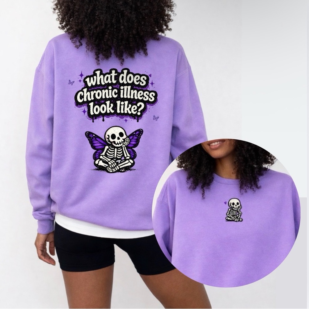 What Does Chronic Illness Look Like Sweatshirt | Awareness Crewneck Lupus